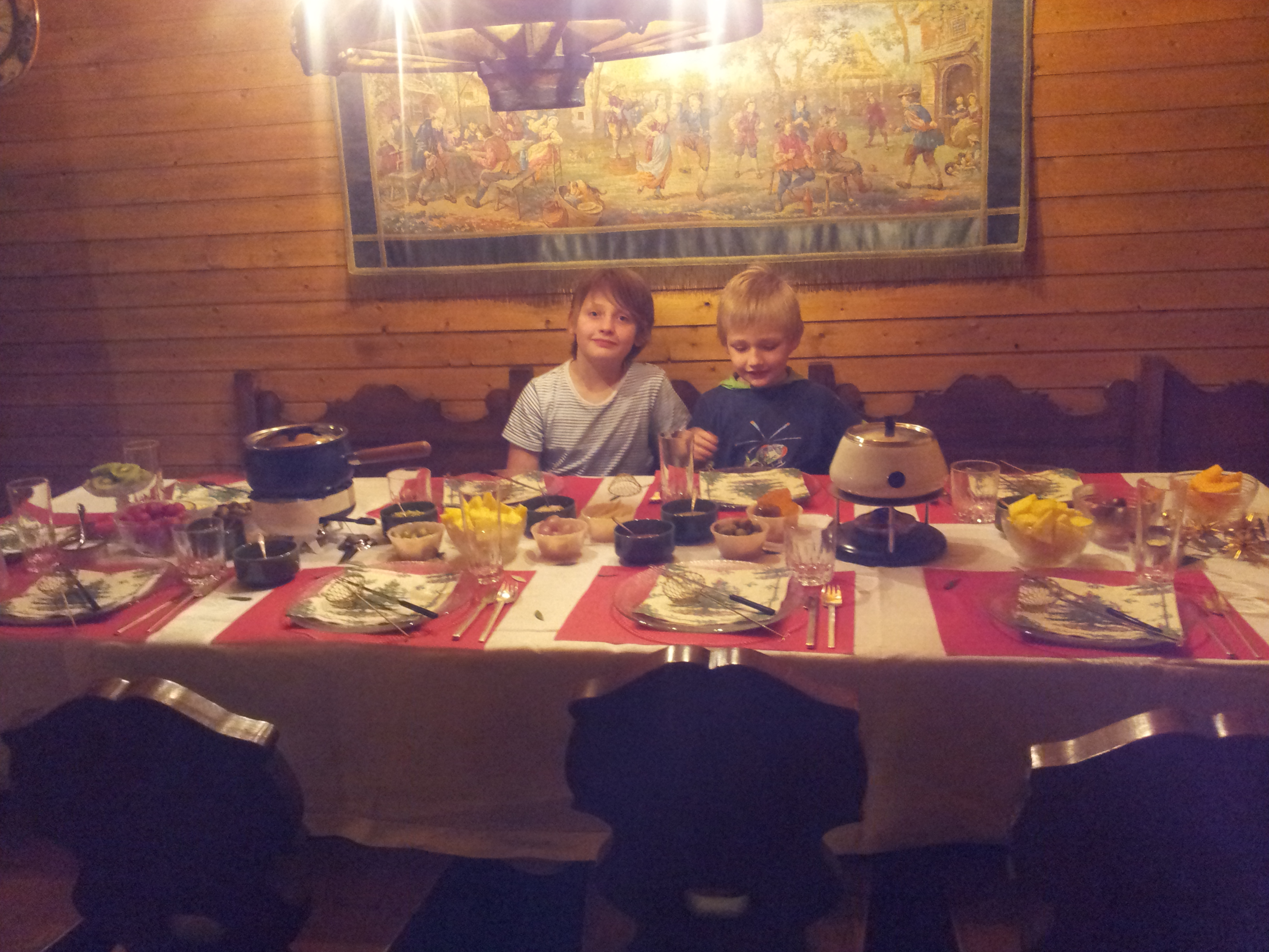 Tisch mit Kids