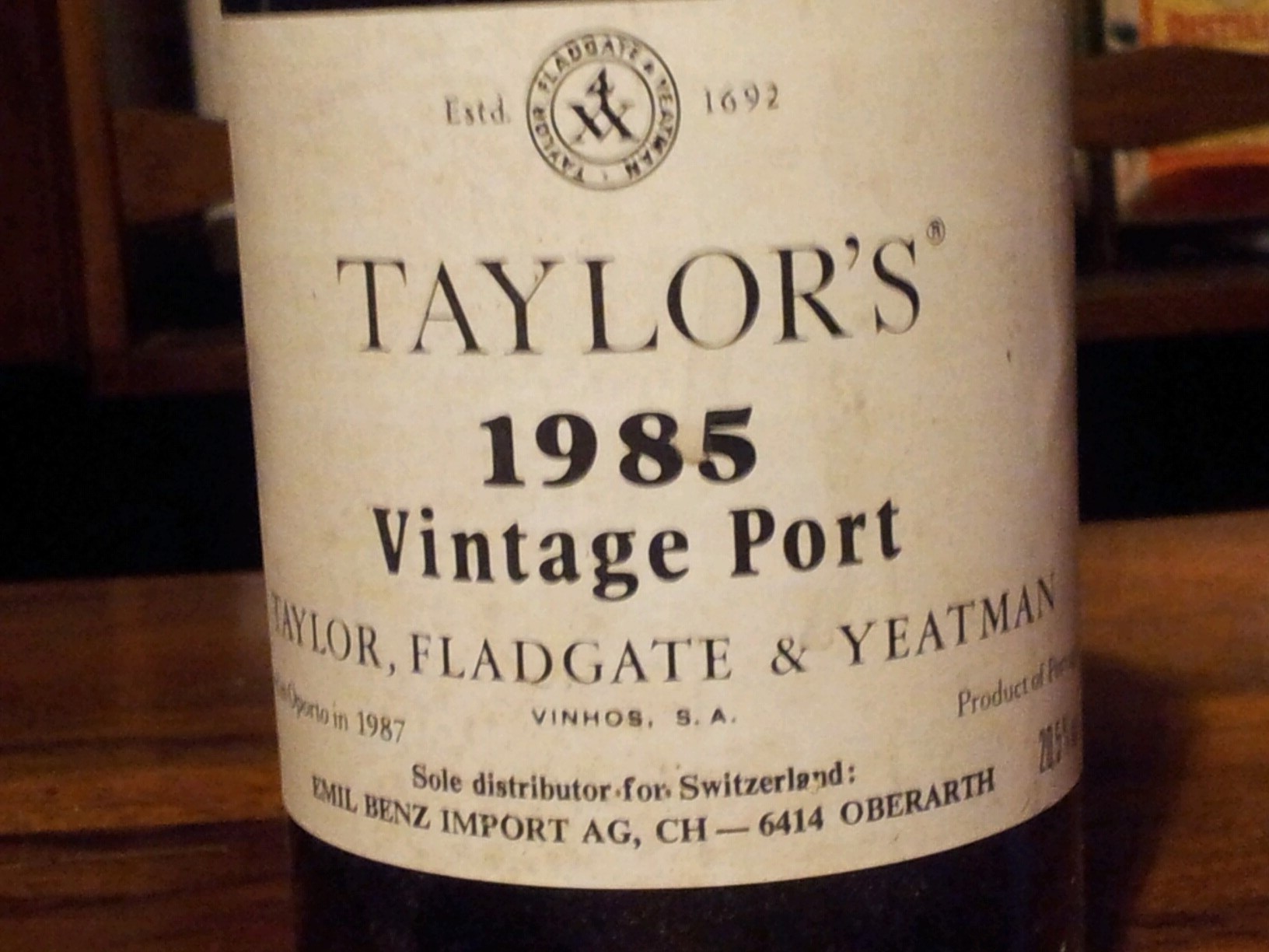 Taylor's Vintage Port 1985